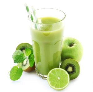 Vitamina de kiwi e melão